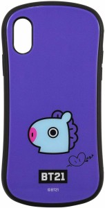 グルマンディーズ BT21 iPhoneXS/X(5.8インチ)対応ハイブリッドガラスケース MANG btl-01g(キャラクターグッズ)