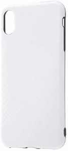 レイ・アウト iPhoneXS Max (6.5インチ) 専用 TPUソフトケース 耐衝撃Light Carbon カーボンホワイト　RT-P19CP3/CW