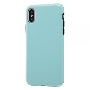 レイ・アウト iPhoneXS (5.8インチ) レイ・アウト iPhoneX 専用 TPUソフトケース 耐衝撃Light Pastel ペールブルー　RT-P20CP2/PA