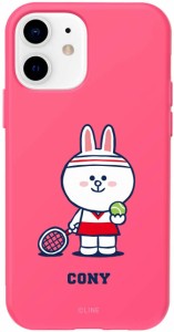 [LINE FRIENDS 公式ライセンス品] iPhone 12 mini ソフト ケース ライン フレンズ [ コニー マット仕上げ TPU アイフォン 12 ミニ カバー