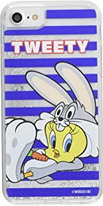 ルーニー・テューンズ iPhone SE(第2世代)/8/7/6s/6 ハード ケース ラメが流れる 動く 耐衝撃トゥイーティー/face IJ-WP76LG1G/TW003(キ