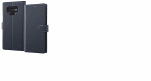 レイ・アウト Galaxy Note9（SC-01L/SCV40） 手帳型ケース カーボン ダークネイビー