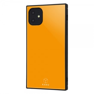 イングレム iPhone 11 iPhone XR 耐衝撃ハイブリッドケース KAKU オレンジ