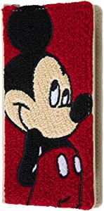 iPhone 12 mini /ディズニー/手帳型 スマホケース サガラ刺繍 ミラー付き ICカード収納 Dリング付き/『ミッキーマウス』(キャラクターグ