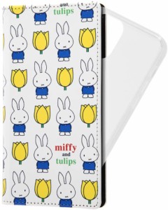 iPhone 12/12 Pro /『ミッフィー』/スマホケース/手帳型/FLEX CASE /tulips_総柄(キャラクターグッズ)