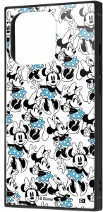 イングレム iPhone 13 Pro /『ディズニーキャラクター』/耐衝撃ハイブリッドケース KAKU/『ミニーマウス/総柄』(キャラクターグッズ)