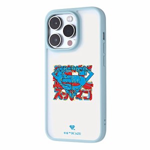 イングレム iPhone 14 Pro / 『スーパーマン』/マットハイブリッドケース SHEER / スーパーマン_青赤ロゴ IJ-WP37BS4WA/SM7(キャラクター
