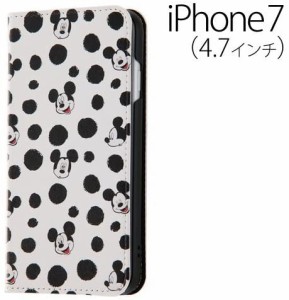 ディズニー iPhone7 (4.7インチ) スマホブックカバーケース (手帳型/スマホケース) ミッキーマウス6 IJ-DP7LC/MK006(キャラクター グッズ