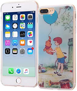 iPhone 7 Plus ケース ディズニー 名場面シリーズ TPUケース+背面パネル/くまのプーさん4(キャラクターグッズ)