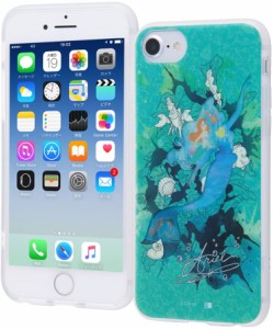 iPhone6/6s/7/8 スマホケース ディズニー/TPU/ソフト/スマホケース レイヤーアート/アリエル IN-DP7s6HL/AR(キャラクター グッズ)