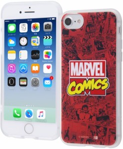 iPhone 8/7/6s/6 マーベル コミックス/TPU/ソフト/スマホケース レイヤーアート/マーベルロゴ IN-MVP7s6HL/MVL(キャラクター グッズ)