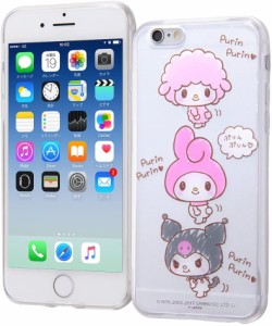 iPhone 6/6s サンリオ/TPU スマホケース 背面パネル/マイメロディ4(キャラクターグッズ)