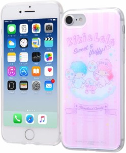 イングレム iPhone8 ケース/iPhone7 ケース サンリオ クリア ソフト スマホケース背面パネル リトルツインスターズ3 (iPhone 8/7 対応 カ