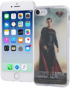 iPhone8 スマホケース/7 スマホケース ジャスティス リーグ クリア ソフトケース スーパーマン (iPhone 8/7 対応) (キャラクター グッズ)