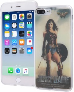 iPhone 8 Plus/7 Plus ジャスティス・リーグ TPU/スマホケース +背面パネル/ワンダーウーマン(キャラクター グッズ)