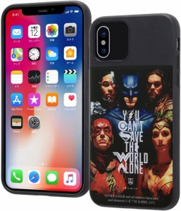 iPhoneX ジャスティス・リーグ 耐衝撃/スマホケース キャトル/ポスターアートA(キャラクター グッズ)