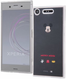 Xperia XZ1 (SO-01K/SOV36) ディズニー TPU/スマホケース ミッキーマウス IJ-RXZ1TP/MK020(キャラクター グッズ)