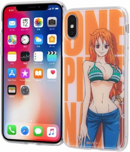 iPhoneXs スマホケース/iPhoneX スマホケース ワンピース クリア ソフトケース 背面パネル ナミ1 IJ-OP8TP/NM01(キャラクター グッズ)