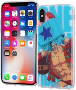 イングレム iPhone XS/iPhone X ケース ワンピース クリア ソフト スマホケース背面パネル フランキー1 IJ-OP8TP/FK01(キャラクターグッ