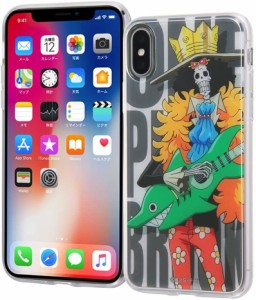 iPhoneXs スマホケース/iPhoneX スマホケース ワンピース クリア ソフトケース 背面パネル ブルック1 IJ-OP8TP/BR01(キャラクター グッズ