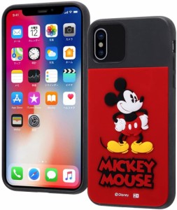 イングレム iPhone X/ディズニーキャラクター/耐衝撃ケース キャトル シリコン/『ミッキーマウス』_1(キャラクターグッズ)