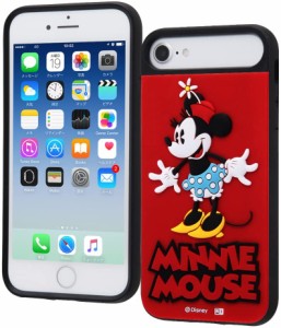 iPhone 8/7/6s/6/ディズニー/耐衝撃 スマホケース キャトル シリコン/『ミニーマウス』_1(キャラクター グッズ)