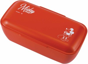 ヤクセル 弁当箱 ディズニー 日本製 550ml 一段 ランチボックス 電子レンジ対応 食洗機対応 合成漆器 ミッキー レッド(キャラクターグッ