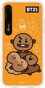 並行輸入品/iPhone XS/X ケース BT21 GRAPHIC LIGHT UP CASE SHOOKY（ビーティ?イシビル グラフィックライトアップケース）光る アイフォ