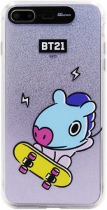 BT21 iPhone 8 Plus/iPhone 7 Plus ケース LIGHT UP HANG OUT MANG LEDで光る アイフォン カバー 5.5インチ ワイヤレス充電対応【公式ラ