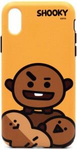 BT21 iPhone XR ケース DUAL GUARD HI SHOOKY アイフォン カバー 6.1インチ ワイヤレス充電対応【公式ライセンス品/(キャラクターグッズ)