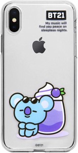 BT21 iPhoneXs/X スマホケース/KOYA(サマードルチェ) TPU 5.8インチ ラインフレンズ 公式/ KCB-CDS005(キャラクター グッズ)