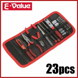 E-Value 工具セット ツールセット EMT-23 車載工具 家庭 事務所 常備工具