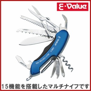 【送料無料】E-Value マルチナイフ EMN-5 15機能 万能ナイフ マルチツール