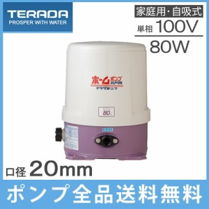 井戸ポンプ 浅井戸ポンプ 寺田ポンプ THP-81KS/THP-81KF 80W/100V/20mm 家庭用給水ポンプ