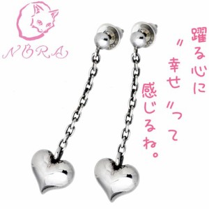 ノラ NORA ピアス レディース シルバー925 happy ハート 2個売り 両耳用 プレゼント ギフト ねこ ネコ 猫 シンプル おしゃれ かわいい チ