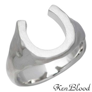 ケンブラッド KEN BLOOD シルバー リング 指輪 メンズ レディース 馬蹄 ホースシュー おしゃれ 7〜23号 KR-261SV 送料無料