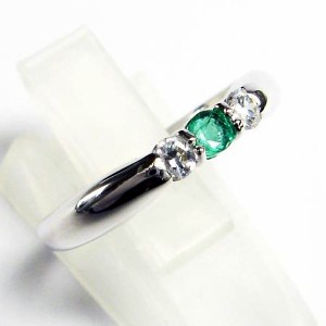 エメラルド リング シンプルの通販｜au PAY マーケット