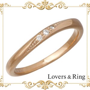 ラバーズリング Lovers & Ring リング 指輪 レディース メンズ シルバー ダイヤモンド ピンク 7〜21号 刻印可能 LSR-0120DPK