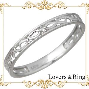 ラバーズリング Lovers & Ring リング 指輪 メンズ レディース シルバー K10 ホワイト ダイヤモンド 5〜23号 LSR-0610MDWG