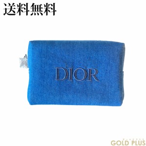 クリスチャン ディオール ポーチ 青 デニム -Dior-