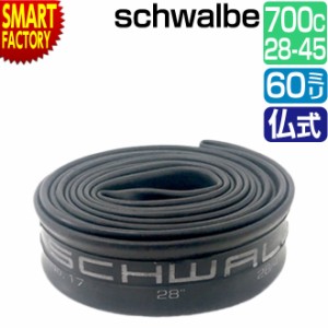 自転車 チューブ 700C schwalbe 仏式 60mm 17SV-EL 700×28/45C FV シュワルベ