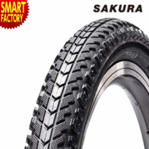 自転車 タイヤ 【全品P3倍】 20インチ 20x1.75 1本 SAKURA S127 ブラック 小径車用タイヤ 子供用自転車 折りたたみ自転車