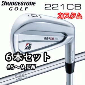 (カスタム)ブリヂストンゴルフ　221CB　アイアン　6本セット(#5〜9、PW)　N.S.PRO 950GH シャフト(スチール)　BRIDGESTONE GOLF