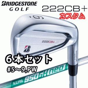 (カスタム)ブリヂストンゴルフ　222CB+　アイアン　6本セット(#5〜9、PW)　N.S.PRO 950GH neo シャフト(スチール)　BRIDGESTONE GOLF　22