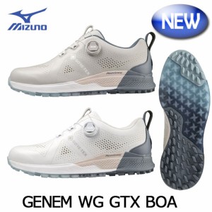 (足幅EEEE/4E)ミズノ　ジェネム　スパイクレス　GENEM WG GTX BOA 　51GQ2300　ゴルフシューズ　MIZUNO