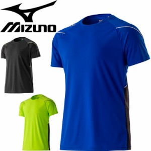 ワークウェア 半袖 Tシャツ 作業着 遮熱 ドライ ソーラーカット メンズ/ミズノ mizuno 機能ウェア 作業服 WORK 男性 クルーネック トップ