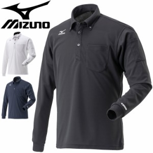 長袖ポロシャツ メンズ S〜4XL 作業服 ミズノ mizuno ハイドロ銀チタン/ワークウェア 胸ポケット 袖ペン差し付 男性 長袖シャツ WORK ビ