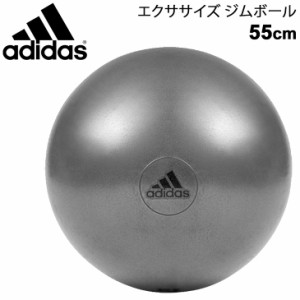 バランスボール アディダス adidas エクササイズ ジムボール ポンプ付き 最大時直径55cm/トレーニング フィットネス 体幹 インナーマッス