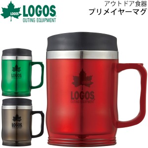 蓋つきマグカップ ステンレス カップ コップ 食器 ロゴス LOGOS 庭キャンププリメイヤーマグ 420ml/アウトドア用品 ソロキャン キャンプ 