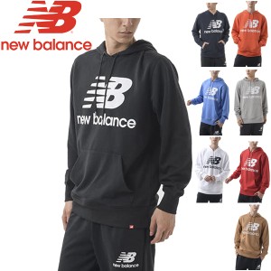 スウェット パーカー 長袖 メンズ/ニューバランス Newbalance プルオーバーフーディ/スポーツスタイル スエット ビッグロゴ 男性 トップ